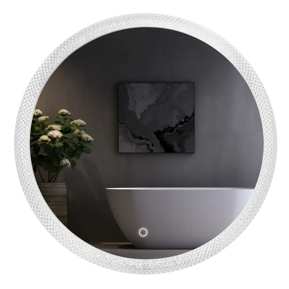 Okrągłe lustro z podświetleniem Led